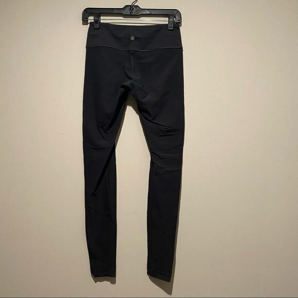 LULULEMON Wunder Under Leggings Pants Reversible Coal Gray Luon Medium Rise - Picture 6 of 15